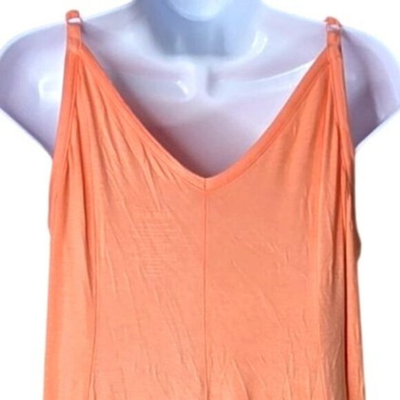 Torrid Adjustable Strap Peach Maxi Dress Rayon Blend Womens Size 1X 14-16 NWT - Picture 4 of 8